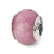 Lavender Quartz Stone Charm Bead in Sterling Silver