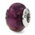 Sterling Silver Purple Magnesite Stone Bead Charm hide-image