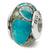 Sterling Silver Blue Mosaic Magnesite Stone Bead Charm hide-image