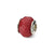 Red Quartz Stone Charm Bead in Sterling Silver