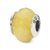 Yellow Quartz Stone Charm Bead in Sterling Silver