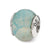 Light Blue Cracked Agate Stone Charm Bead in Sterling Silver