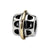 Bali Charm Bead in Sterling Silver & 14k Yellow Gold