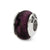 Purple Magnesite Stone Charm Bead in Sterling Silver