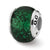 Sterling Silver Green Dichroic Glass Bead Charm hide-image