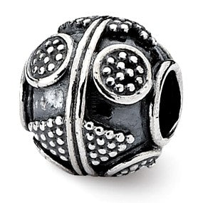 Sterling Silver Artisan Bead Charm hide-image