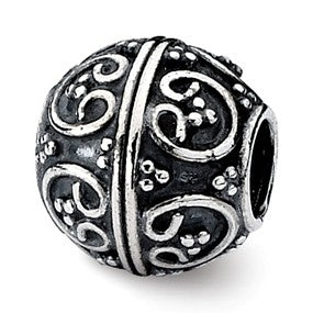 Sterling Silver Artisan Bead Charm hide-image