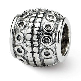 Sterling Silver Dots Bali Bead Charm hide-image