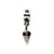 Enameled Ice Cream Cone Charm Dangle Bead in Sterling Silver