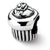 Sterling Silver Cupcake Bead Charm hide-image