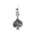 Spades Charm Dangle Bead in Sterling Silver