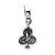 Sterling Silver Clubs Dangle Bead Charm hide-image