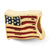 USA Flag Charm Bead in Gold Plated