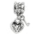 Sterling Silver Heart & Key Dangle Bead Charm hide-image