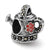 Enameled Marcasite Watering Can Charm Bead in Sterling Silver