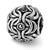 Sterling Silver Marcasite Bali Bead Charm hide-image