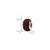 Crimson Full Swarovski Crystal Charm Bead in Sterling Silver