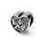 Angel Heart Charm Bead in Sterling Silver