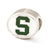 Sterling Silver Enameled Michigan State University Collegiate Bead