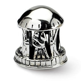 Sterling Silver Bride & Groom Bead Charm hide-image