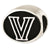 Antiqued Villanova University Collegiate Charm Bead in Sterling Silver