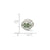 Enameled Marshall University Collegiate Charm Bead in Sterling Silver