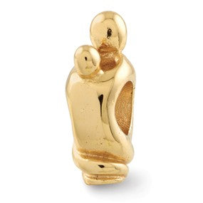 Gold Plated Family of 2 Bead Charm hide-image