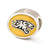 Enameled Towson University Collegiate Charm Bead in Sterling Silver