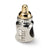 Baby Bottle Charm Bead in Sterling Silver & Gold Plated