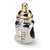 Sterling Silver & Gold Plated Baby Bottle Bead Charm hide-image