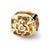 With 015ct Diamond Floral Charm Bead in 14k Yellow Gold