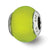 Sterling Silver Lime Green Matte Italian Murano Bead Charm hide-image