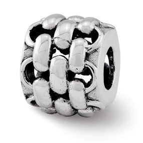 Sterling Silver Bali Bead Charm hide-image