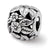 Floral Bali Charm Bead in Sterling Silver