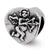 Cupid Heart Charm Bead in Sterling Silver