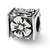 Sterling Silver Floral Cube Bead Charm hide-image