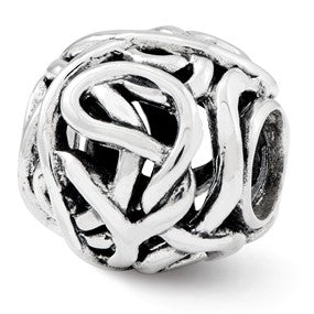 Sterling Silver Bali Bead Charm hide-image