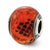 Sterling Silver Italian Pink & Orange Python Glass Bead Charm hide-image