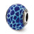 Italian Blue Giraffe Glass Charm Bead in Sterling Silver