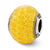 Sterling Silver Italian Yellow Glitter Glass Bead Charm hide-image