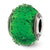 Sterling Silver Italian Green Textured Glass Bead Charm hide-image