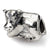 Sterling Silver Cow Bead Charm hide-image