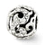 Swarovski Elements Swirl Charm Bead in Sterling Silver