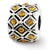 Yellow Swarovski Elements Charm Bead in Sterling Silver