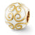 Enameled Bali Charm Bead in Gold Plated