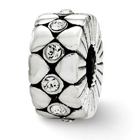 Sterling Silver Swarovski Elements Bead Charm hide-image