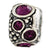 Sterling Silver Purple Swarovski Elements Bead Charm hide-image