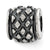 Antiqued Charm Bead in Sterling Silver