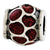 Red Enamel w/Sparkles Charm Bead in Sterling Silver