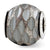 Velvet Black Diamond Cut Charm Bead in Sterling Silver